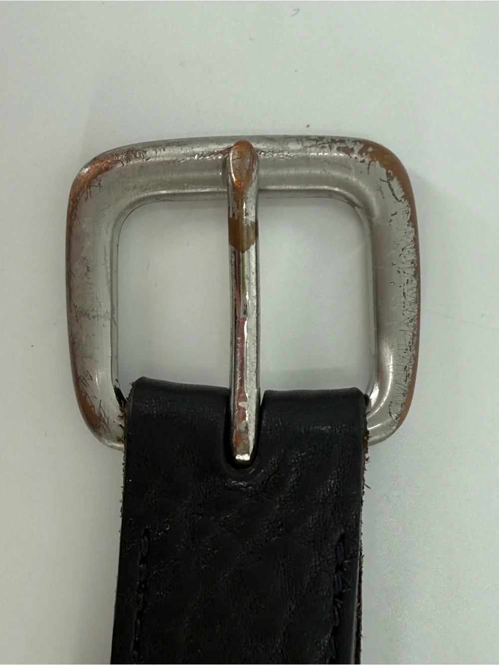 Vintage Banana Republic Black Pebbled Leather Belt 34